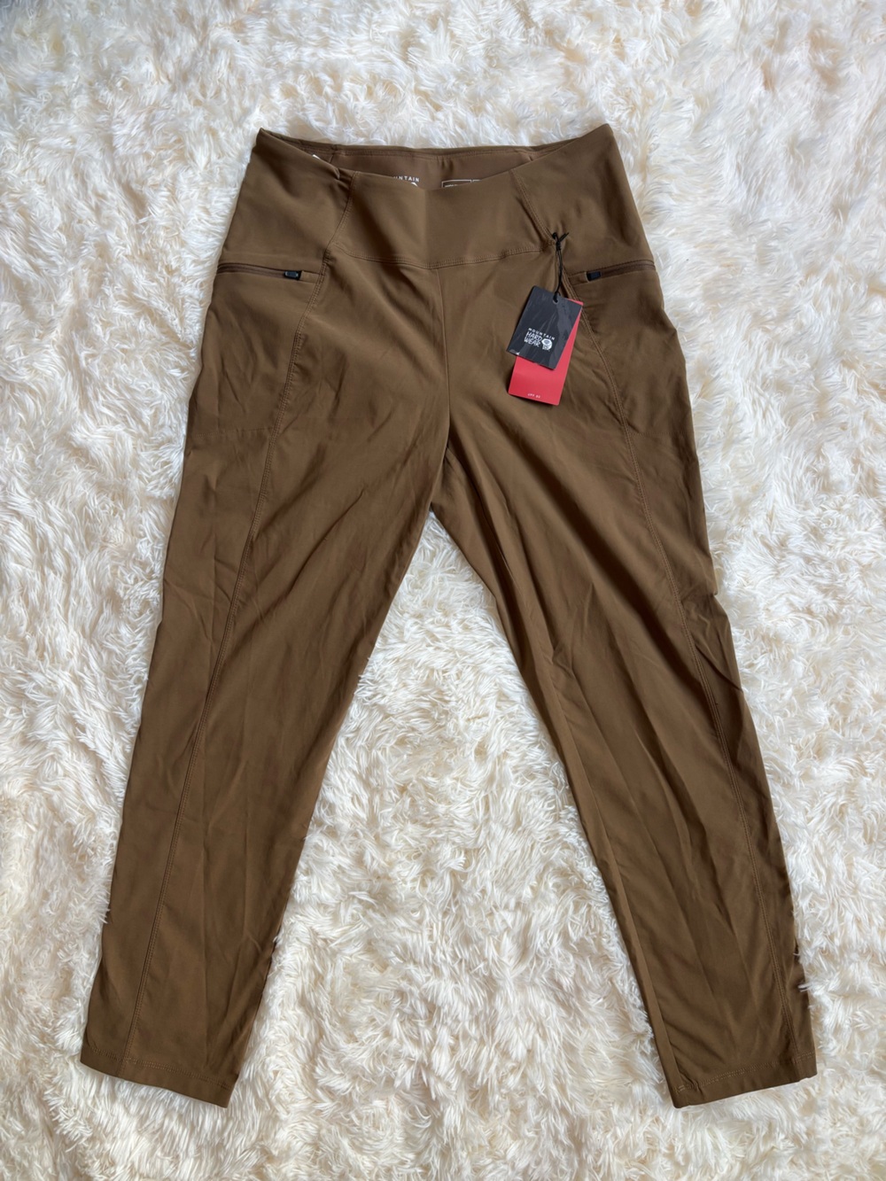 Mountain Hardwear Dynama High Rise Pant Womens S NWT Brown UPF 50